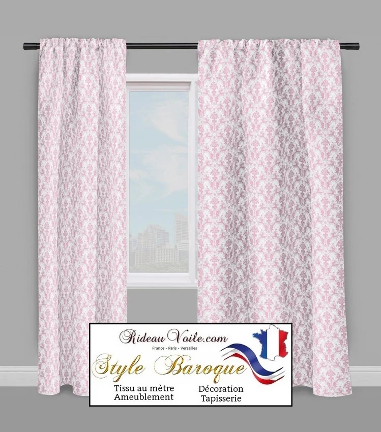 Rideaux tissus damassé mètre ameublement tapisserie sièges papier-peint motif Baroque Damas