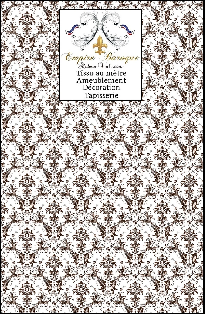 Tissus mètre ameublement tapisserie satin soie jacquard motif Baroque Damas rideau