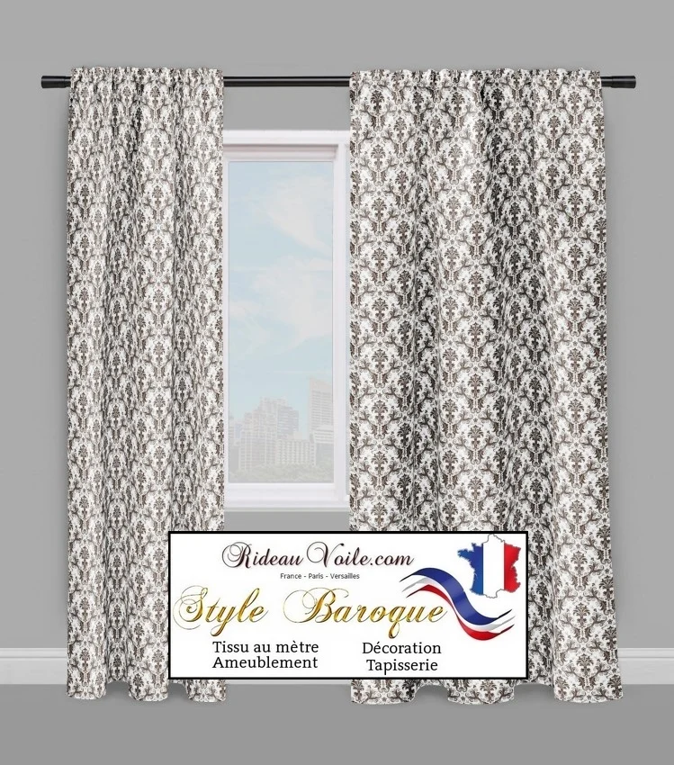 Tissus mètre ameublement tapisserie satin soie jacquard motif Baroque Damas rideau