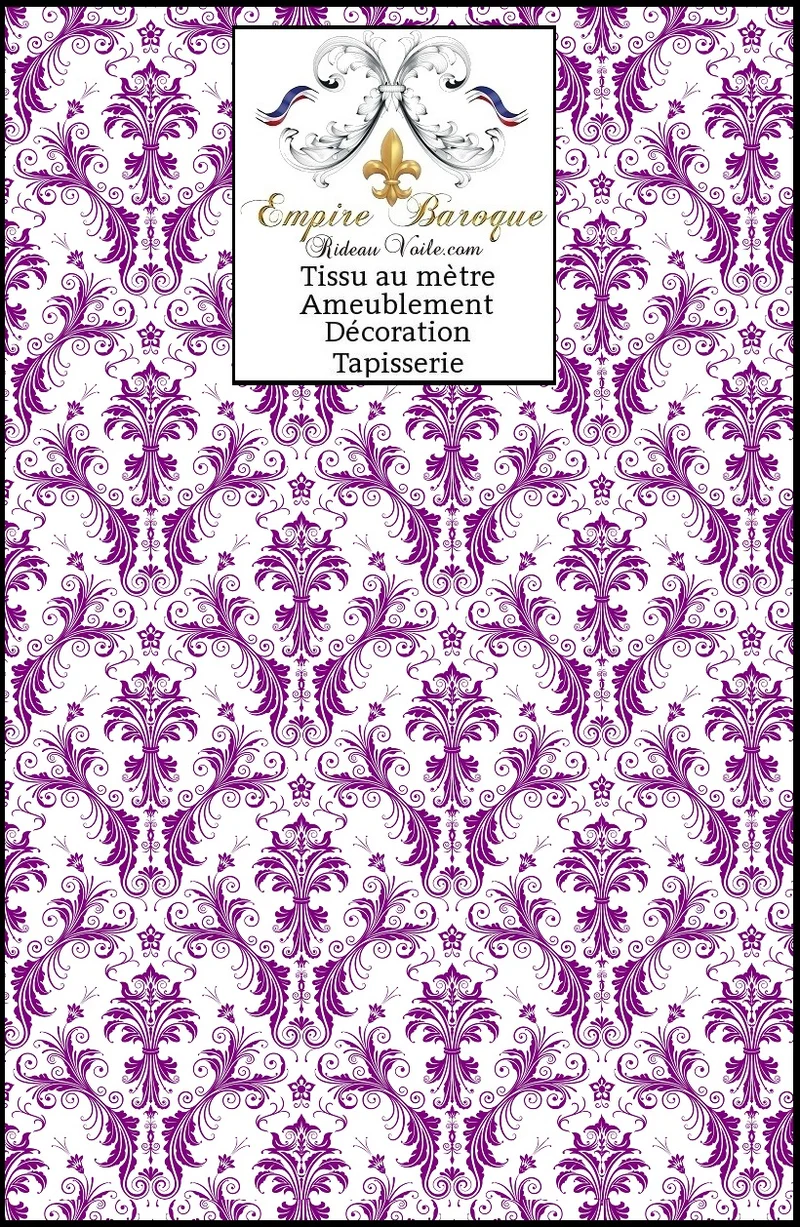 Rideaux voilages boutique tissus ameublement ornement Baroque mètre Damassé tapisserie