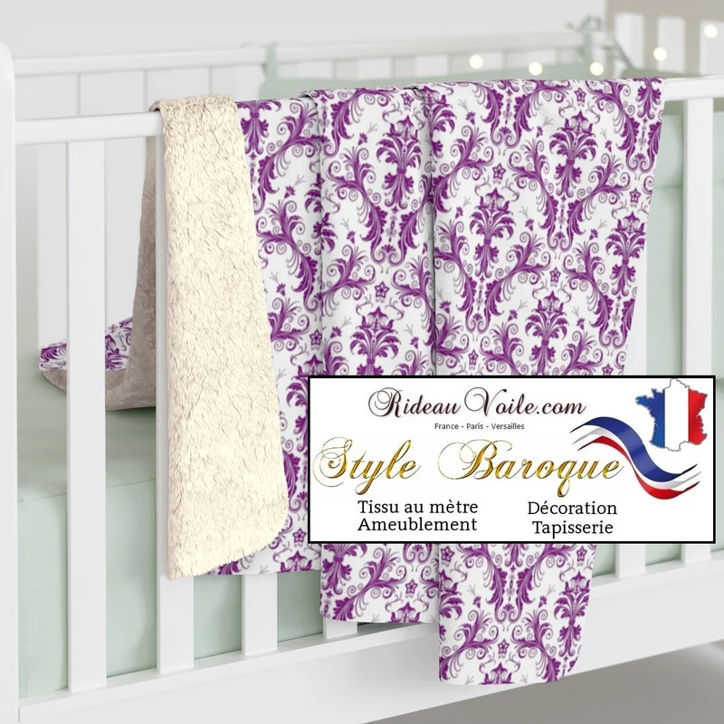 Rideaux voilages boutique tissus ameublement ornement Baroque mètre Damassé tapisserie