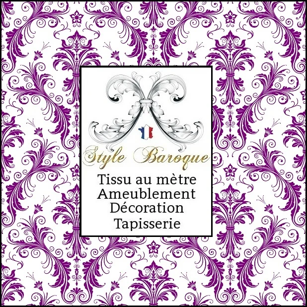 Rideaux voilages boutique tissus ameublement ornement Baroque mètre Damassé tapisserie