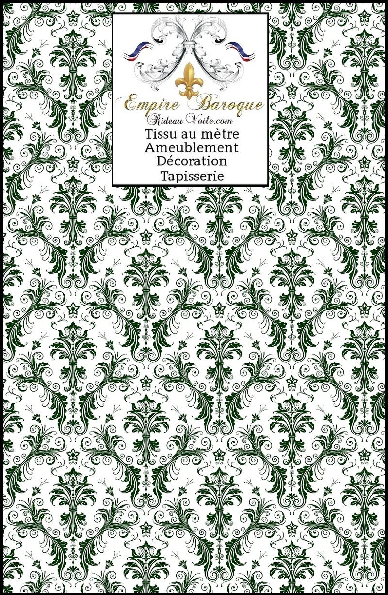 Boutique rideau voilage Paris Versailles tissus ameublement Baroque mètre French fabrics