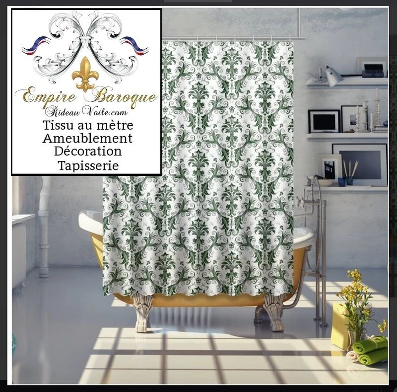 Boutique rideau voilage Paris Versailles tissus ameublement Baroque mètre French fabrics