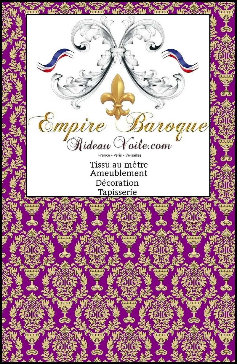 Tissus rideaux voilages ameublement Baroque mètre tapisserie soie satin jacquard