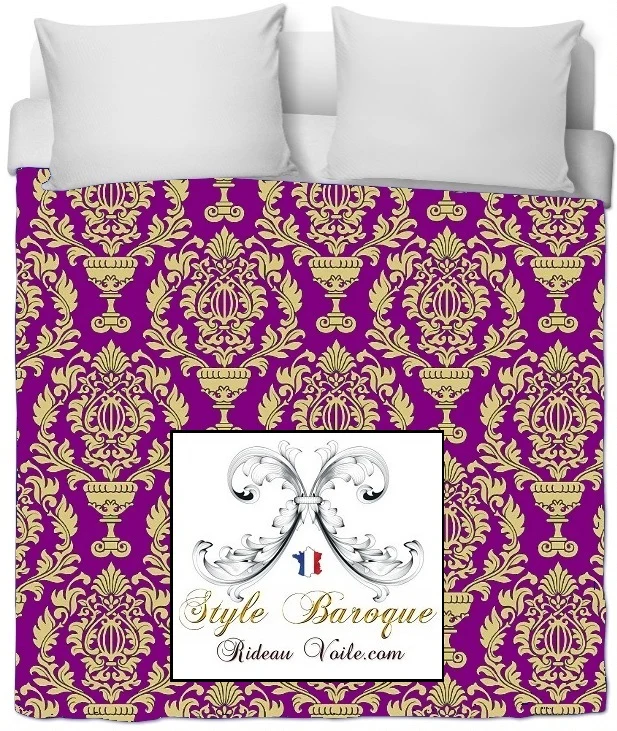 Tissus rideaux voilages ameublement Baroque mètre tapisserie soie satin jacquard
