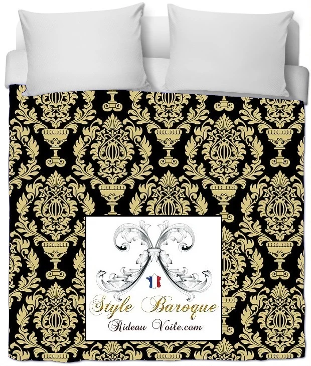 Paris Versailles Tissus rideaux voilages motif Damassé ameublement Baroque mètre