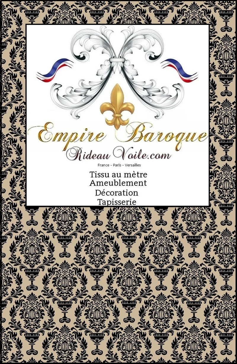 Boutique Paris Tissus rideau voilage velours ameublement Baroque au mètre tapisserie