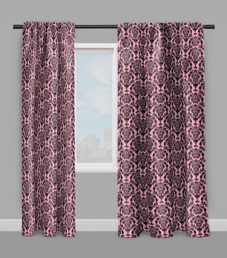 Tissu rideau voilage jacquard velours ameublement Baroque mètre tapisserie fauteuil