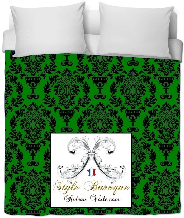 Tissu ameublement Baroque imprimé Damasco mètre tapisserie fauteuil rideau voilage velours