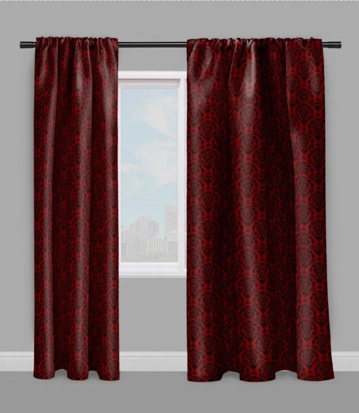 Tissu ameublement Baroque mètre rideau voilage tapisserie motif Damasco Damask