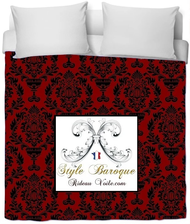 Tissu ameublement Baroque mètre rideau voilage tapisserie motif Damasco Damask