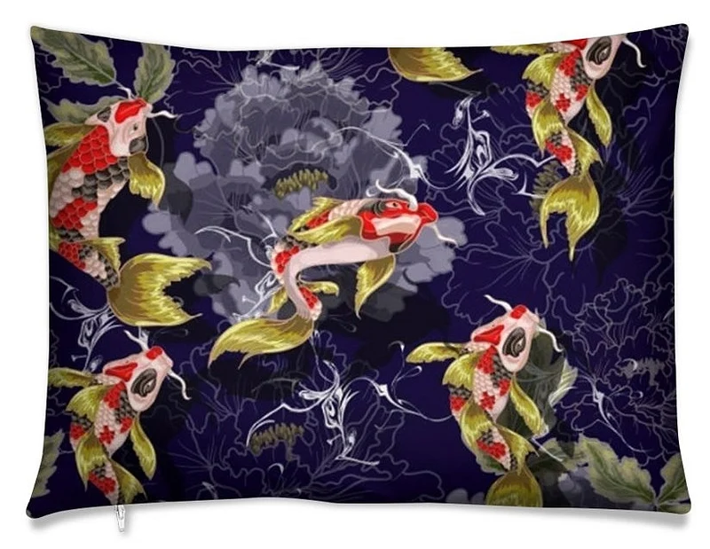 Déco tendance Japonaise rideau carpes poisson Fabric Japanese meter fish Koï decorating home