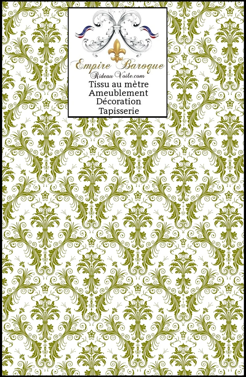 Boutique mondial tissu ameublement motif Baroque mètre rideaux occultant ignifugé