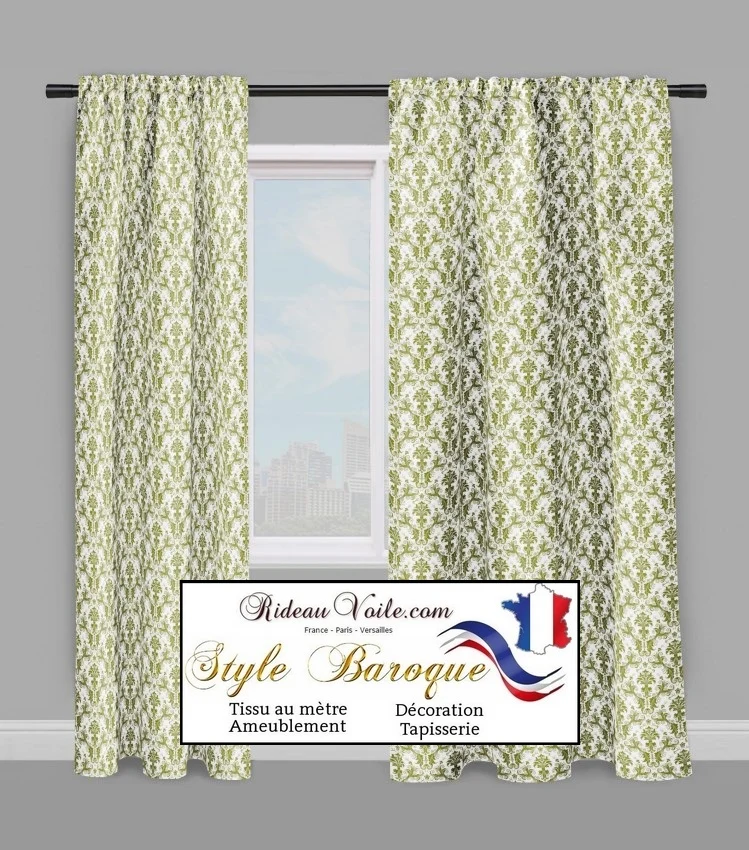 Boutique mondial tissu ameublement motif Baroque mètre rideaux occultant ignifugé