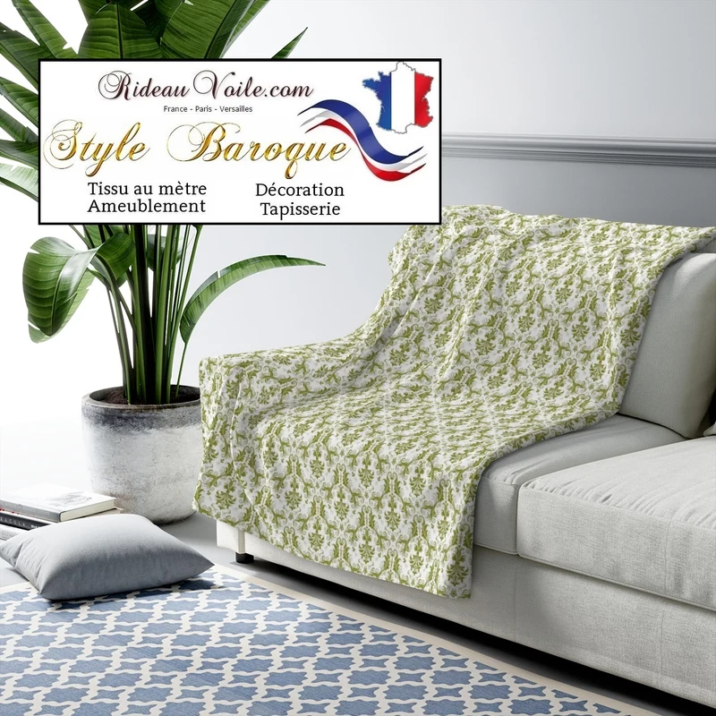 Boutique mondial tissu ameublement motif Baroque mètre rideaux occultant ignifugé