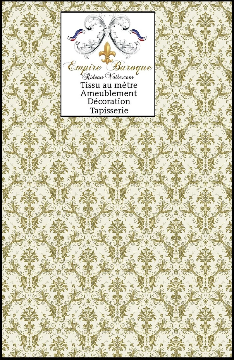 Tissus damassés Baroque mètre rideaux tapisserie French fabric meter curtain