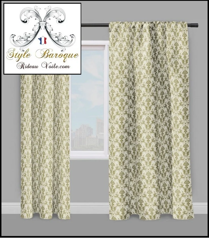 Tissus damassés Baroque mètre rideaux tapisserie French fabric meter curtain