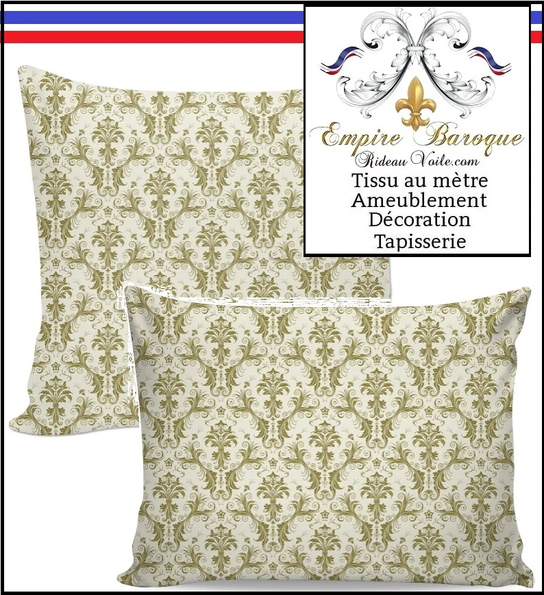 Tissus damassés Baroque mètre rideaux tapisserie French fabric meter curtain