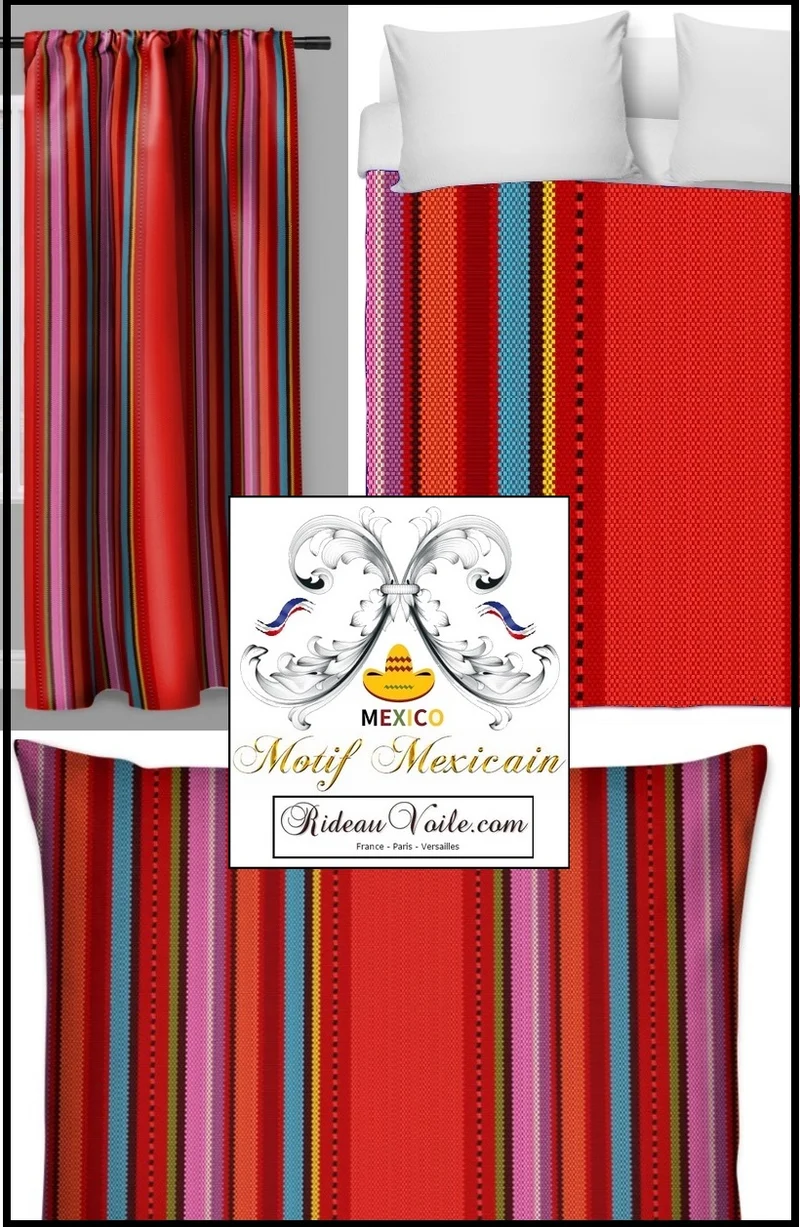 Mexican Fabric meter Fabric home decor tissu mexicain Tapisserie mexicaine