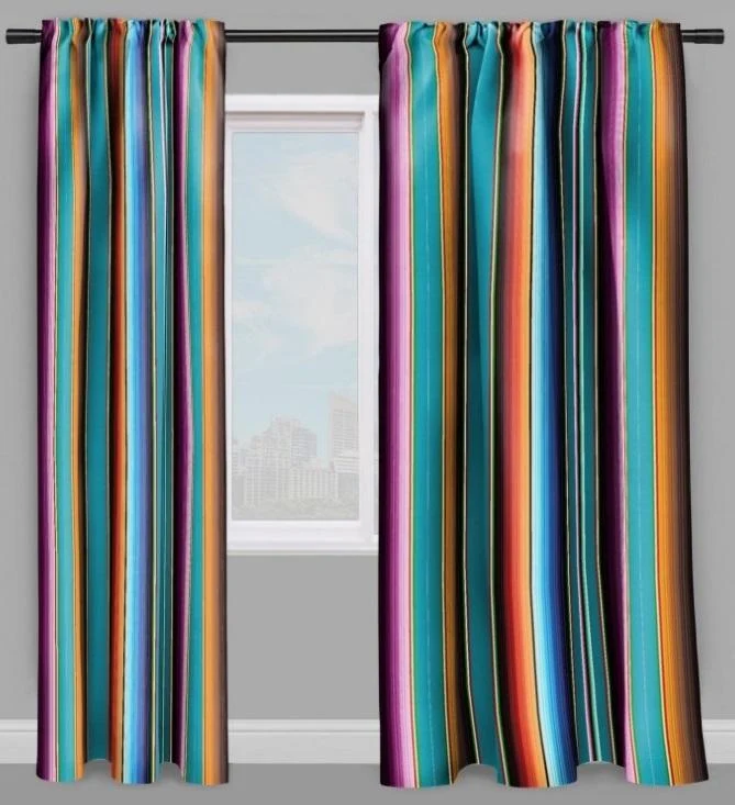 Mexican Aztec curtain tapestry upholstery tissu mexicain mètre rideau couette