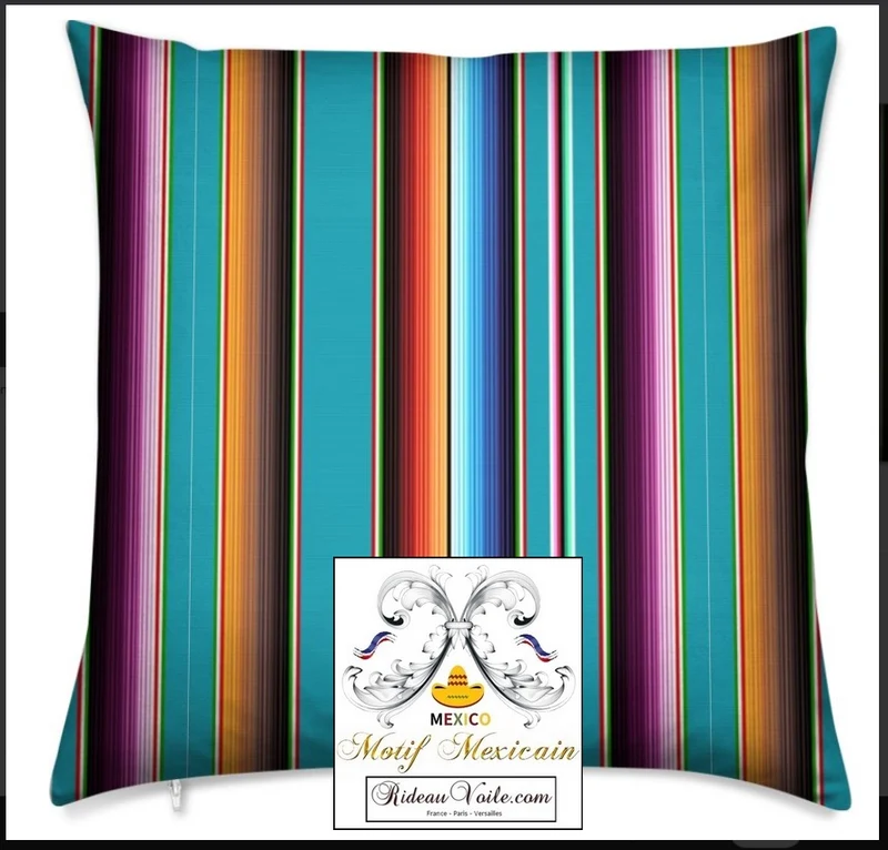 Mexican Aztec curtain tapestry upholstery tissu mexicain mètre rideau couette