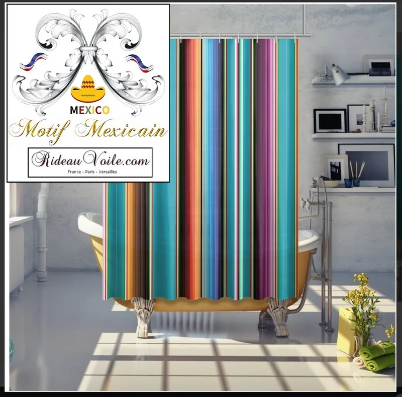 Mexican Aztec curtain tapestry upholstery tissu mexicain mètre rideau couette