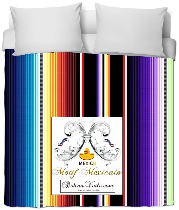 Rideau Imprimé Mexicain couette voilage ameublement tapisserie Mexican fabrics