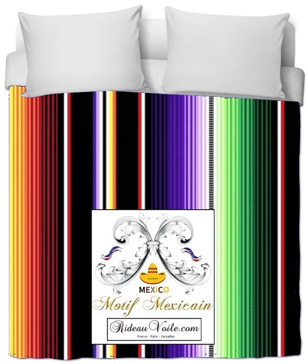 Rideau Imprimé Mexicain couette voilage ameublement tapisserie Mexican fabrics