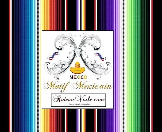 Rideau Imprimé Mexicain couette voilage ameublement tapisserie Mexican fabrics