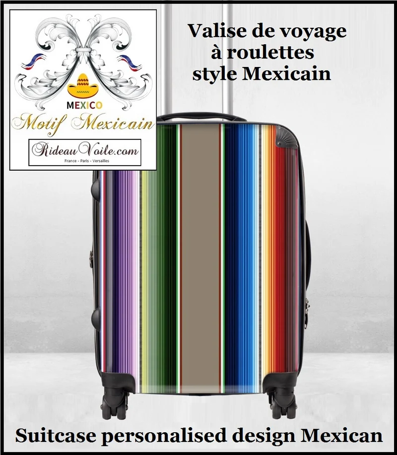 Tissu décoration ameublement tapisserie motif mexicain mètre rideau voilage