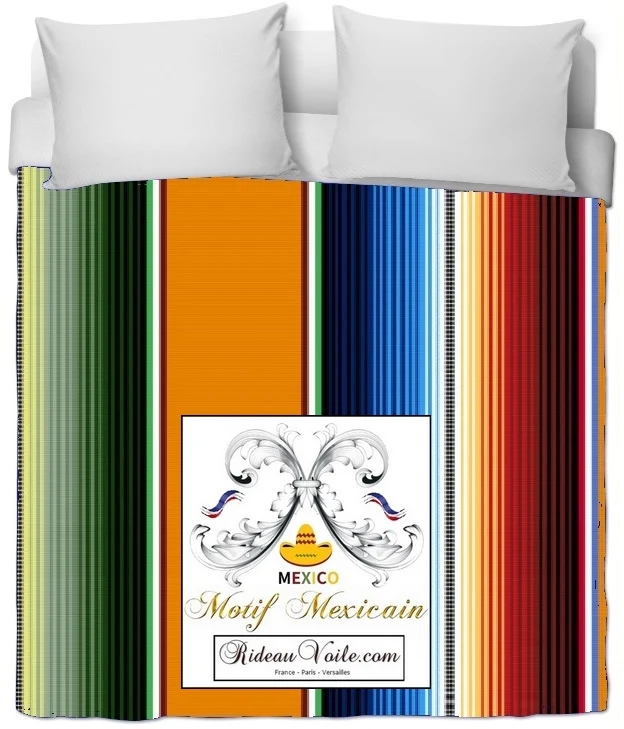 Tissu ameublement Mexicain mexican fabric home decor drapes curtains duvet cover