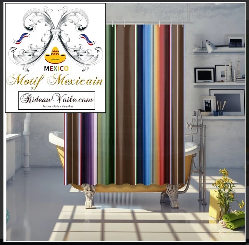 Style Mexicain rideau voilage tissu déco mexicaine ameublement tapisserie siège