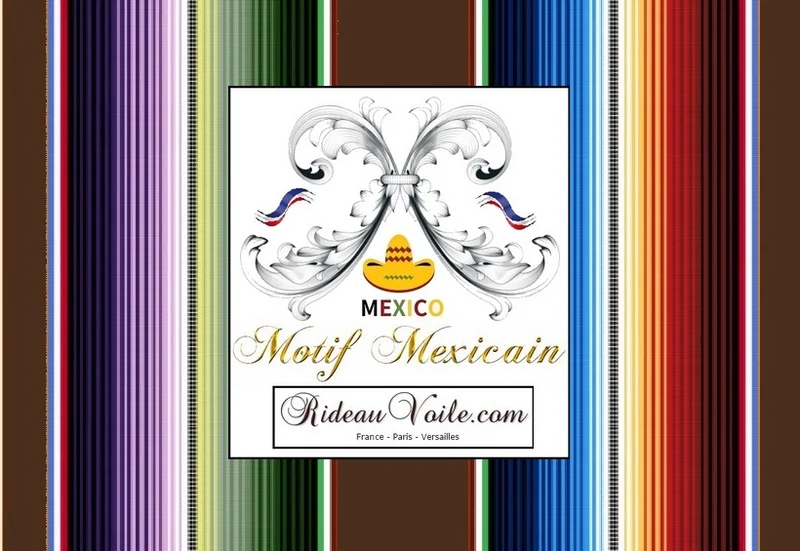 Style Mexicain rideau voilage tissu déco mexicaine ameublement tapisserie siège