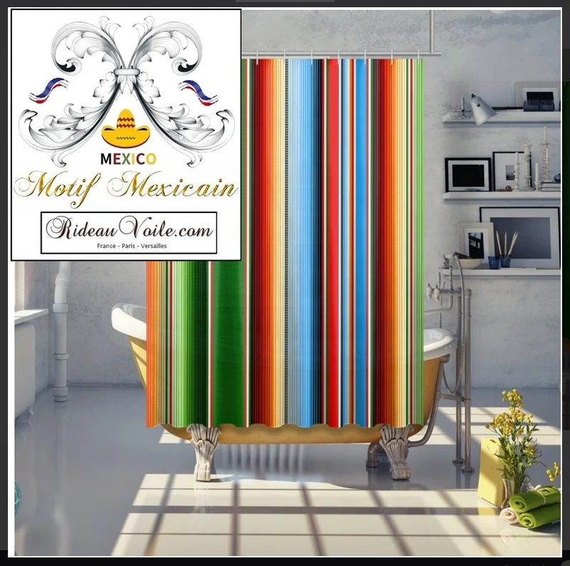 Mexicain rideau voilage tissu intérieur mexicain design ameublement tapisserie siège