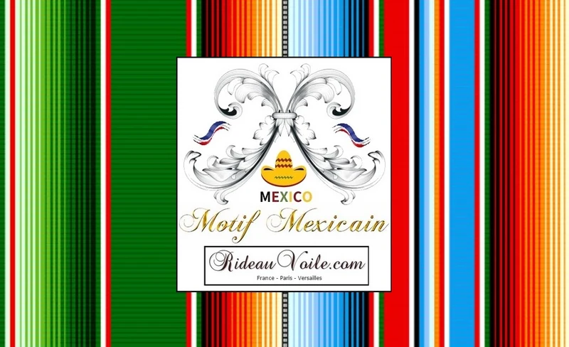 Mexicain rideau voilage tissu intérieur mexicain design ameublement tapisserie siège