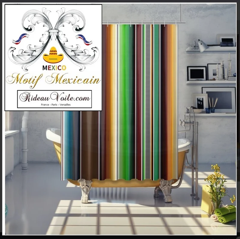 Texmex motif Mexicain rideau occultant tissu ameublement ignifugé mètre
