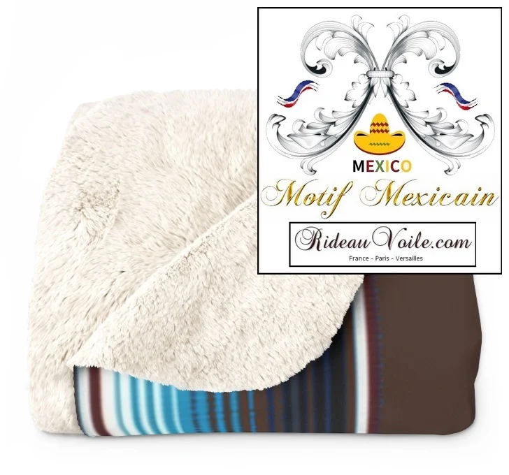 Texmex motif Mexicain rideau occultant tissu ameublement ignifugé mètre