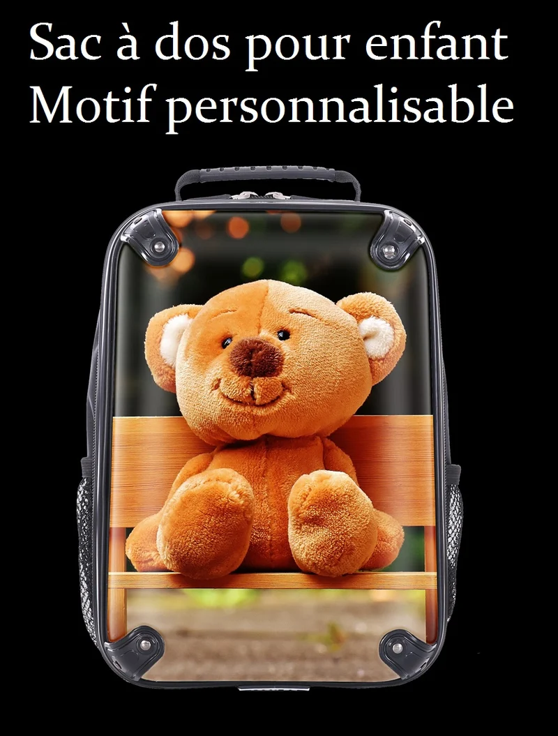 Sac à dos pour enfant personnalisable Motif personnalisé Design valise kids à personnaliser