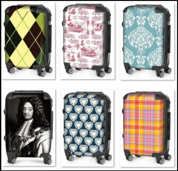 Grande valise à roulettes PERSONNALISABLE - Motif personnalisé - Design UNIQUE à personnaliser - Custom design your luggage