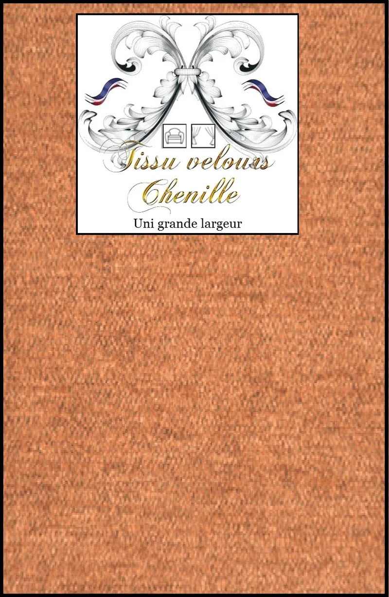 Tissu velours chenille mètre décoration rideau tapisserie fauteuil grande largeur 280