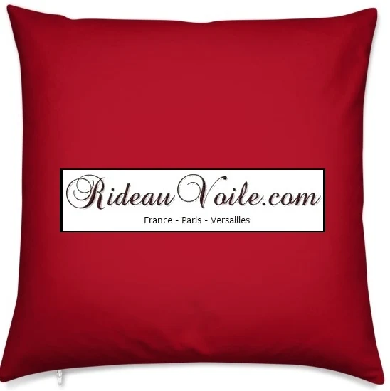 Tissu déperlant mètre décoration extérieur intérieur outdoor fabrics upholstery tapestry uni rouge