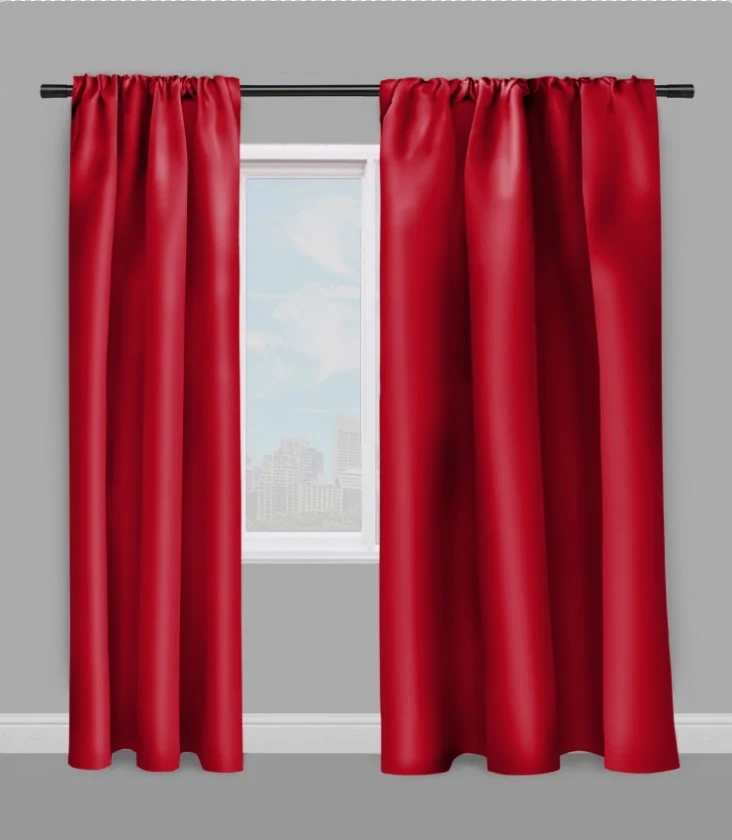 Tissu déperlant mètre décoration extérieur intérieur outdoor fabrics upholstery tapestry uni rouge