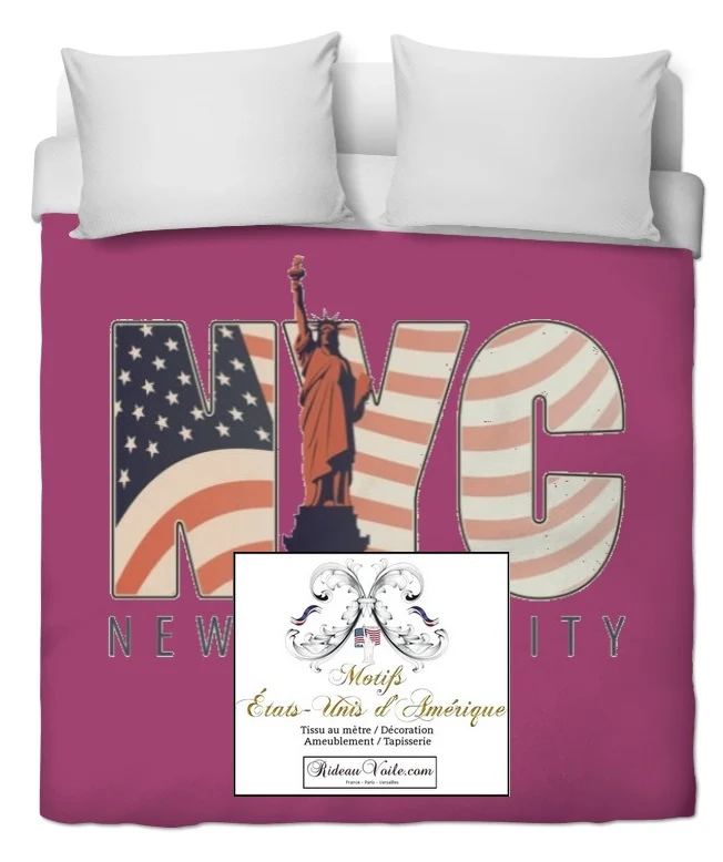 Tissu mètre motif USA Drapeau Américain Rayures Étoiles rideaux couette sur mesure voilage