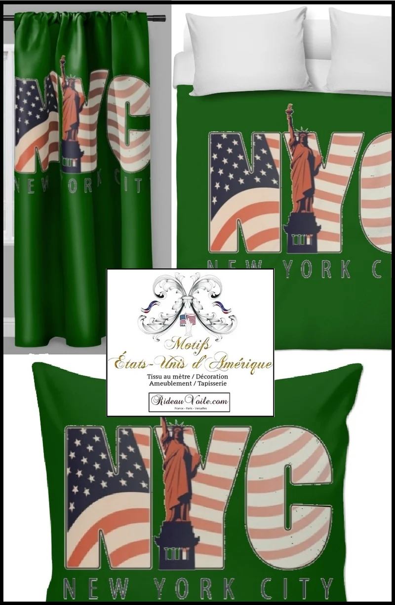 Tissu mètre motif USA Etats-unis d'Amérique Drapeau National Drapeau Américain Rayure Étoile rideau couette