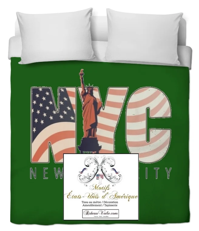 Tissu mètre motif USA Etats-unis d'Amérique Drapeau National Drapeau Américain Rayure Étoile rideau couette