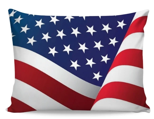 Tissu au mètre rideau couette voilage toile canvas tableau imprimé "USA" drapeau Américain
