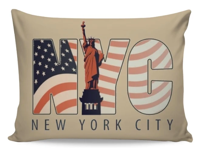 Tissu ameublement tapisserie mètre motif imprimé USA NYC rideaux couette New York City