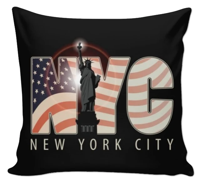 Tissu motif drapeau imprimé USA NYC motif rideaux couette décoration New York City