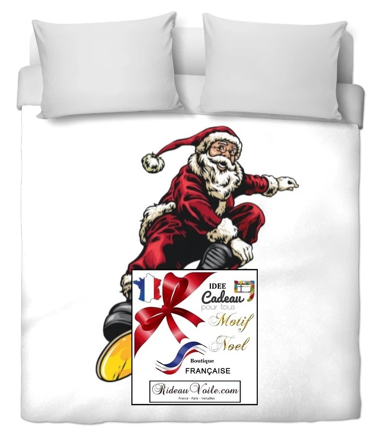 Tissu ameublement décoration motif imprimé Père Noel rideau occultant ignifugé